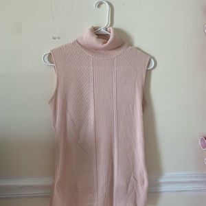 girly pink sleeveless sweater